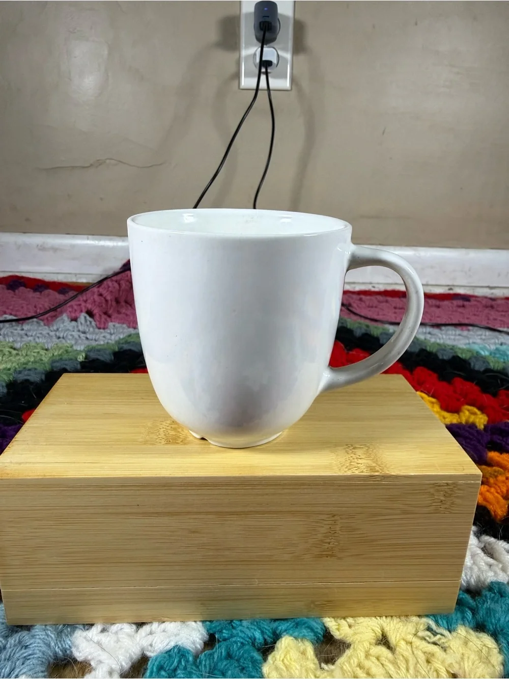 IKEA White Ceramic Mug with Handle